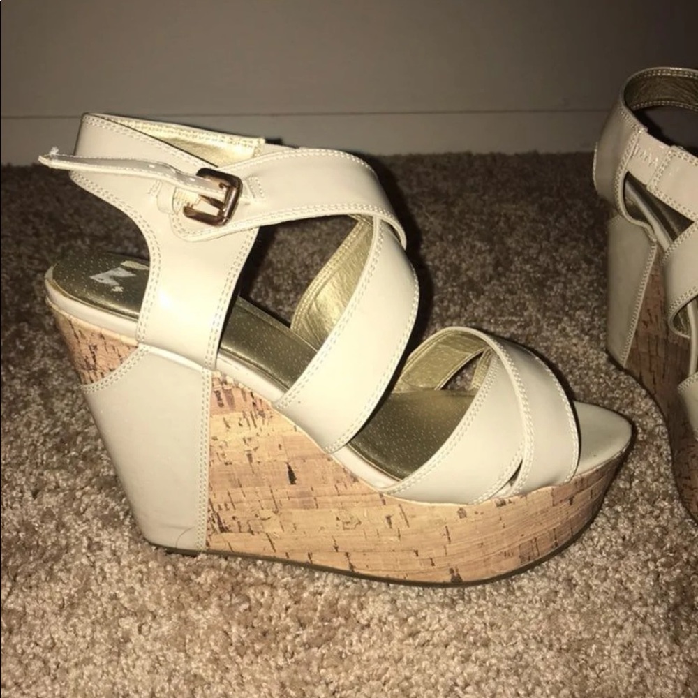 G by Guess cork wedges